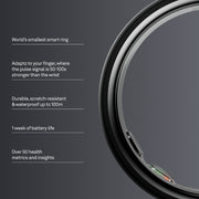 Oura Ring 5 Health & Fitness Tracker Smart Ring, Stealth